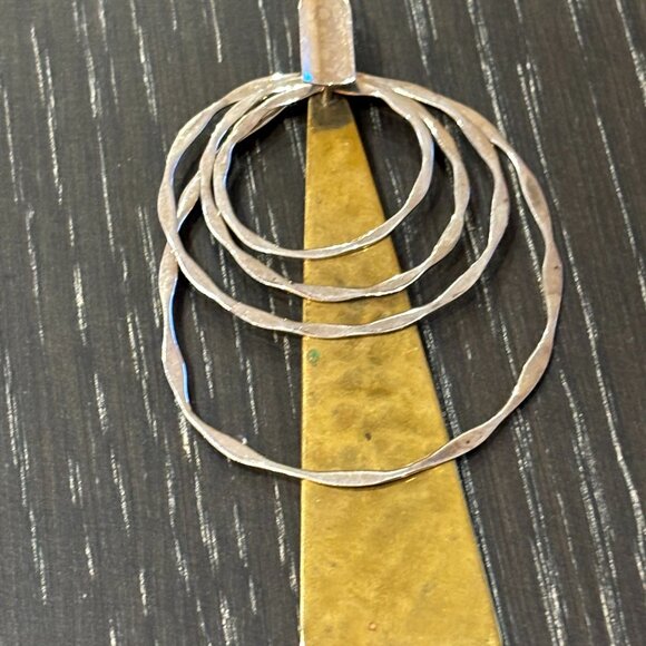 Robert Lee Morris (RLM) Studio Sterling Silver- Brass Necklace - Picture 5 of 13